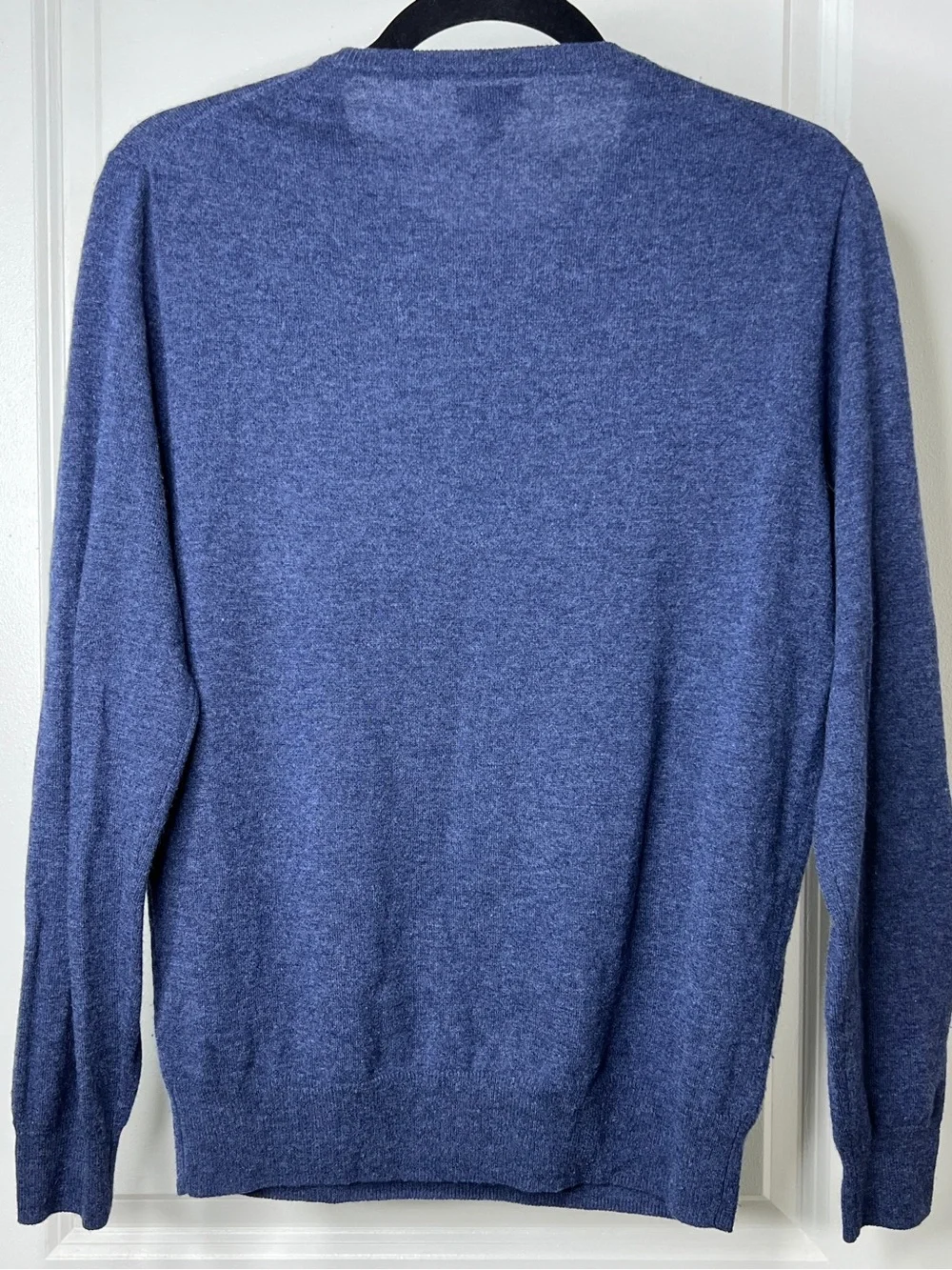 J.Crew 100% Italian Cashmere Crewneck Sweater Heather Blue Size Small